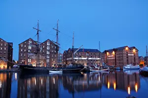 Matthew Prints: Kaskelot tall ship in Gloucester docks for the tall ships festival