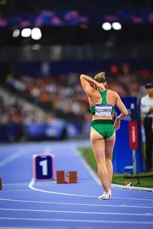 Trackandfield Prints: Kate O'Connor participating in the 200 meters at the Paris 2024 Olympic Games