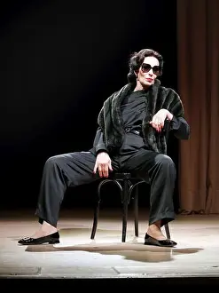Checked Prints: Katja Weitzenboeck as Maria Callas at the photo rehearsal for Meisterklasse at the Komoedie am Kurfuerstendamm