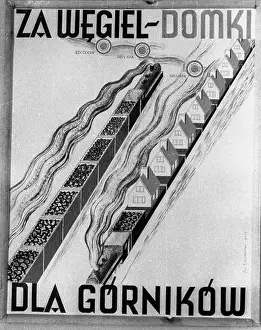 Plakat Prints: Katowice, 1948-02