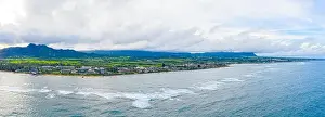 Kauai Hawaii North West Coast Panoramic View Kapaa to Princeville