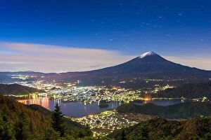 November Collection: Kawaguchi Lake, Japan with Mt. Fuji