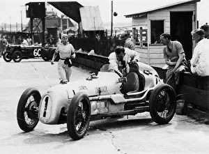 Racing Car Prints: Kay Petre and Austin Seven, Brooklands, 1936