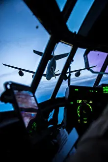 New Mexico Prints: KC-135 Stratotanker is a jet-powered aerial refueling aircraft enabling extended-range operations for MC-130J Commando