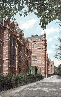English Heritage Prints: Keble College's polychromatic brickwork stands out in this 1905 view