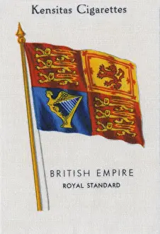 Cigarette Prints: Kensitas National Flags Silk (1934) of the Royal Standard flag