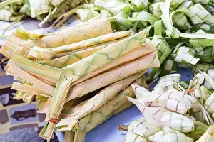 Weave Prints: Ketupat, dumpling made of woven palm leaf stuffed with rice