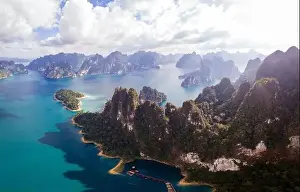 Khao Sok Thailand, Scenic mountains on the lake in Khao Sok National Park