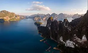 Khao Sok Thailand, Scenic mountains on the lake in Khao Sok National Park