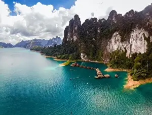 Khao Sok Thailand, Scenic mountains on the lake in Khao Sok National Park