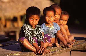 Khmu children Luang nam tha district Northern Laos