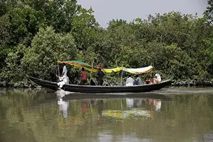 Khulna, Bangladesh - April 13, 2024: The Sundorbons is the largest mangrove forest in the world