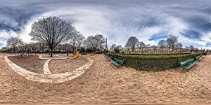 360cities Prints: Kids Playground in Champ de Mars – Av. Charles Risler - Allée Thomy-Thierry