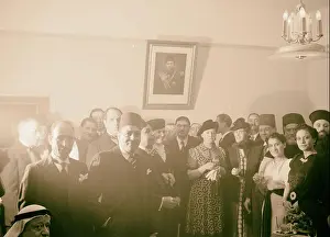 1940 Prints: King Farouk's birthday celebrations in J'lem