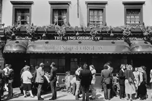 Nostalgia Prints: The King George IV pub, Montpelier Square. London (now demolished) Circa 1980's