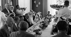 King Saud ibn Abd al-Aziz of Saudi Arabia spent five days in Freiburg in 1959