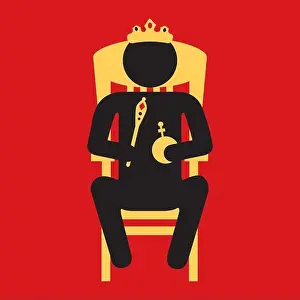 Dictator Prints: king sitting on the throne