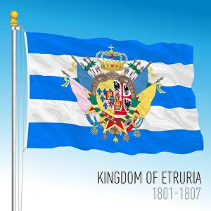 Etruria Prints: Kingdom of Etruria historical flag