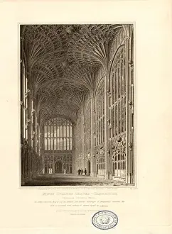 Sections Prints: King's College Chapel - Cambridge