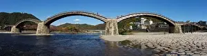 Kintaikyo Bridge in Iwakuni City, Yamaguchi Prefecture, Japan