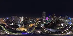 360cities Prints: Klyde Warren Park, Dallas, Texas - Park and Palate Event, Night