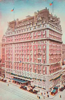 Colorized Prints: Knickerbocker Hotel - New York City circa 1915