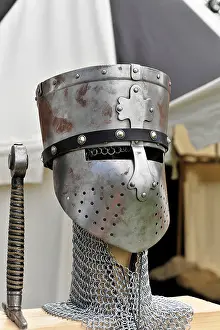 Hardhat Prints: Knight's helmet, chain armour
