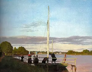 Kobke Christen - View of Osterbro from Dosseringen - Danish School - 19th and Early 20th Century