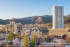 Kofu, Yamanashi, Japan downtown cityscape in the afternoon