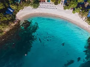 Siam Prints: Koh Samet Island Thailand, aerial drone view from above at the Samed Island in Thailand
