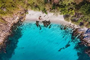 Siam Prints: Koh Samet Island Thailand, aerial drone view from above at the Samed Island in Thailand