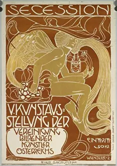 Artistic Style Prints: Koloman Moser Secession; V. Art exhibition. Color 1899, 1899
