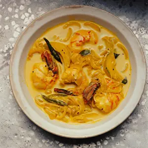 Chilli Prints: Konju pulungari (pumpkin and coconut milk) curry served in bowl