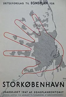 Bauwerk Prints: Kopenhagen, Stadtentwicklungsplan Fingerplan // Copenhagen