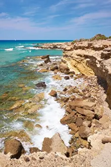Kos - Dodecanese Islands, Greece, rocky shore near Limnionas village