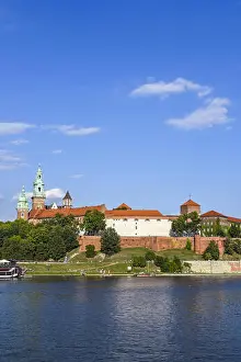 Lesser Prints: Krakow, river Weichsel, royal palace on Wawel