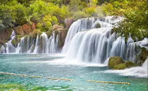 Krka waterfalls, Krka National Park, Croatia, Europe