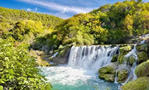 Krka waterfalls, Krka National Park, Croatia, Europe