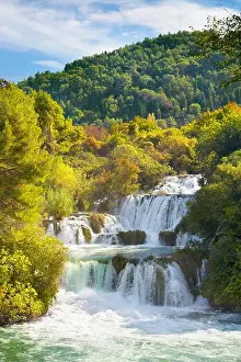 Krka waterfalls, Krka National Park, Croatia, Europe