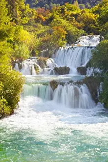 Krka waterfalls, Krka National Park, Croatia, Europe