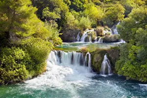 Krka waterfalls, Krka National Park, Croatia, Europe