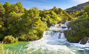 Krka waterfalls, Krka National Park, Croatia, Europe