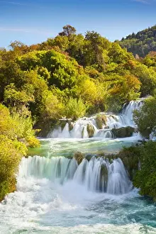 Krka waterfalls, Krka National Park, Croatia, Europe