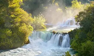 Krka waterfalls, Krka National Park, Croatia, Europe