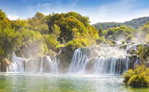 Krka waterfalls, Krka National Park, Croatia, Europe