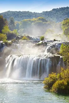 Krka waterfalls, Krka National Park, Croatia, Europe