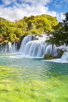 Krka waterfalls, Krka National Park, Croatia, Europe