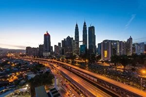 Images Dated 18th February 2017: Kuala lumpur city skyline in the morning, Malaysia cityscape, Malaysia