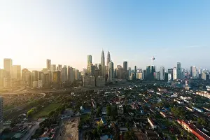 Kuala Lumpur city skyline and skyscrapers building at business district downtown in Kuala Lumpur, Malaysia. Asia