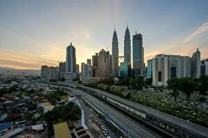 Images Dated 18th February 2017: Kuala Lumpur skyline and skyscraper at morning in Kuala Lumpur, Malaysia